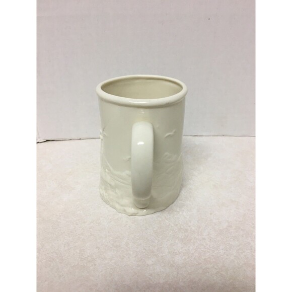 Lighthouse CROSSROADS Embossed Collectible Ivory Mug-Cup 12oz - Picture 3 of 6